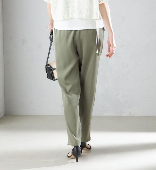 SHIPS for women「〈手洗い可能〉トリアセテート ドロスト  テーパード パンツ」|その他|