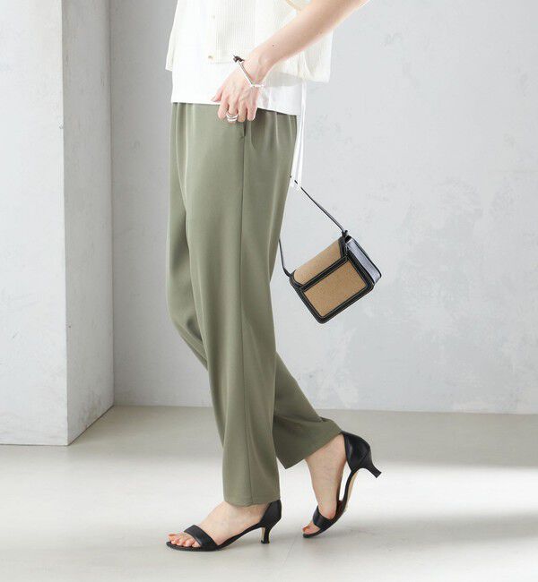 SHIPS for women「〈手洗い可能〉トリアセテート ドロスト  テーパード パンツ」|その他|