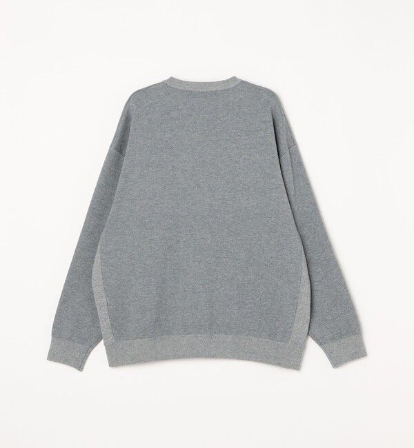 SHIPS any「【WEB限定】SHIPS any: 〈手洗い可能〉スウェット ライク カレッジ ロゴ クルーネック ニット◇」|スウェット・ジャージ|
