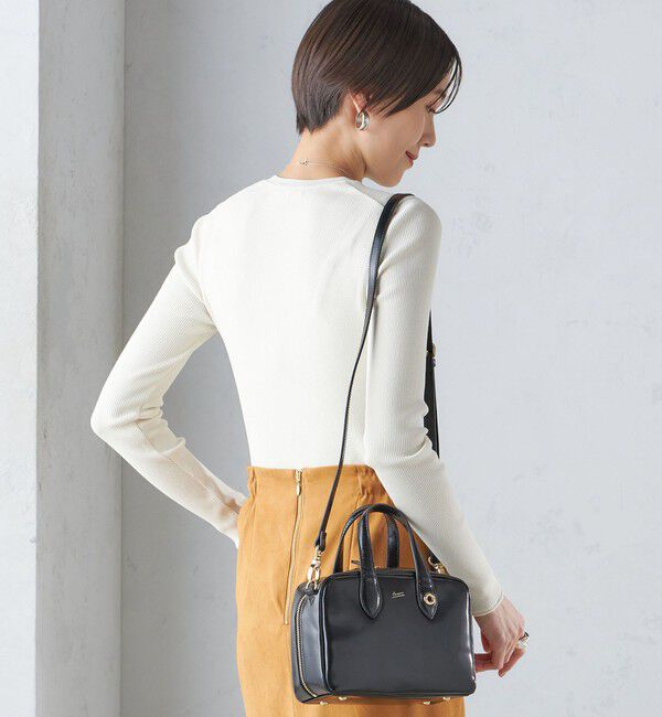 SHIPS for women「〈手洗い可能〉レーヨン ポリ リブ クルーネック プルオーバー」|ニット・セーター|