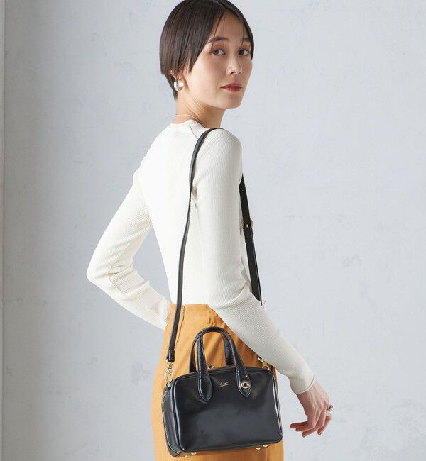 SHIPS for women「〈手洗い可能〉レーヨン ポリ リブ クルーネック プルオーバー」|ニット・セーター|