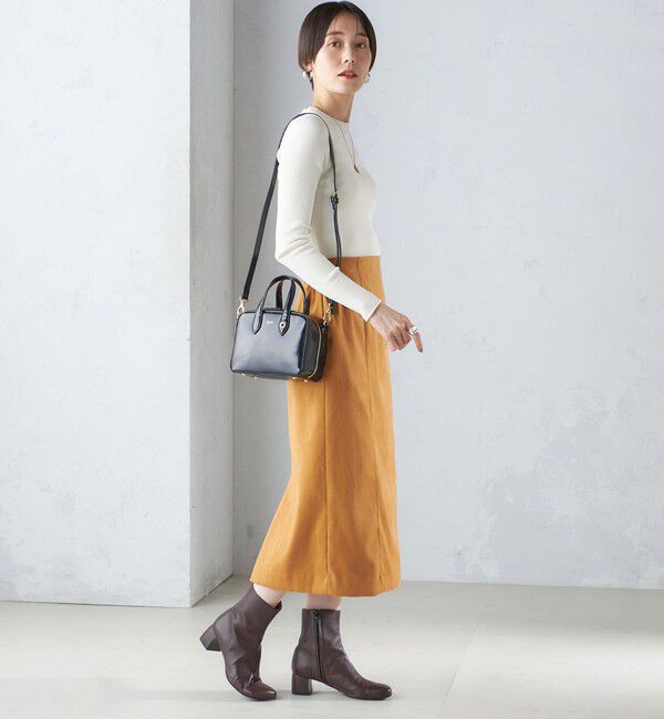 SHIPS for women「〈手洗い可能〉レーヨン ポリ リブ クルーネック プルオーバー」|ニット・セーター|