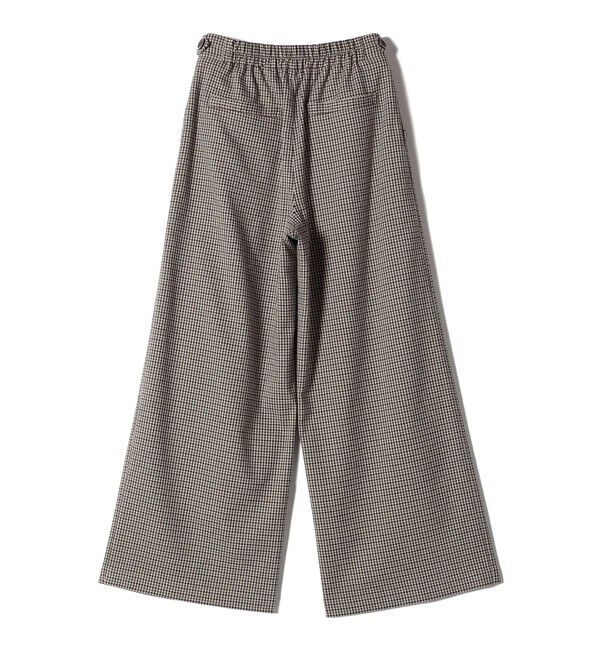 SHIPS Colors 「SHIPS Colors:〈手洗い可能〉 起毛 チェック サイドボタン ワイドパンツ」|その他|