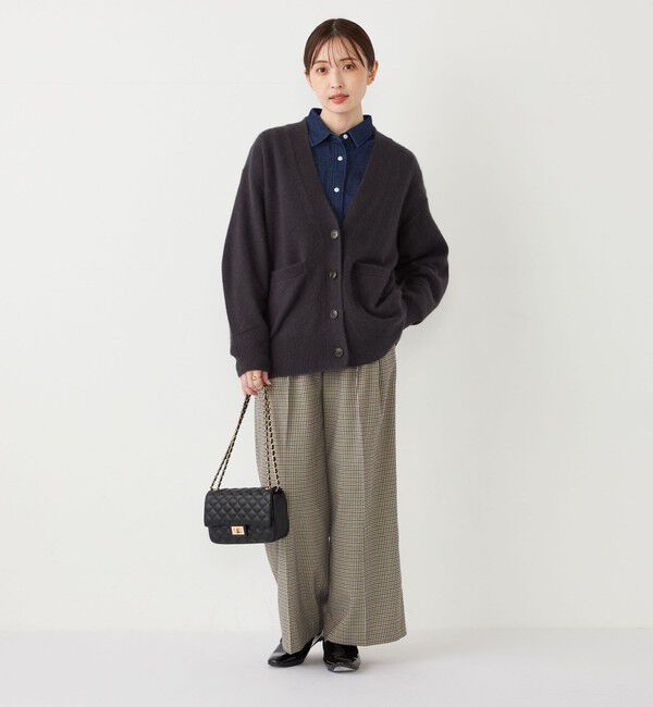 SHIPS Colors 「SHIPS Colors:〈手洗い可能〉 起毛 チェック サイドボタン ワイドパンツ」|その他|