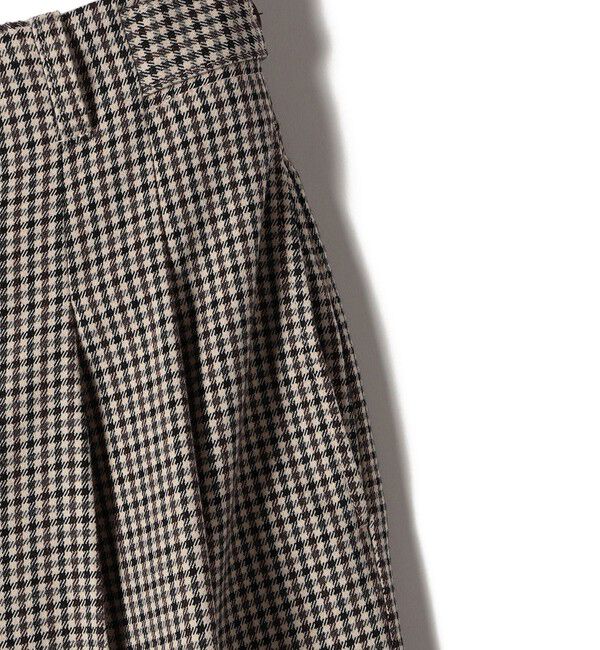 SHIPS Colors 「SHIPS Colors:〈手洗い可能〉 起毛 チェック サイドボタン ワイドパンツ」|その他|