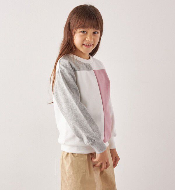 SHIPS any「SHIPS any:〈洗濯機可能〉デザイン ポンチ クルーネック プルオーバー <KIDS>◇」|スウェット・ジャージ|