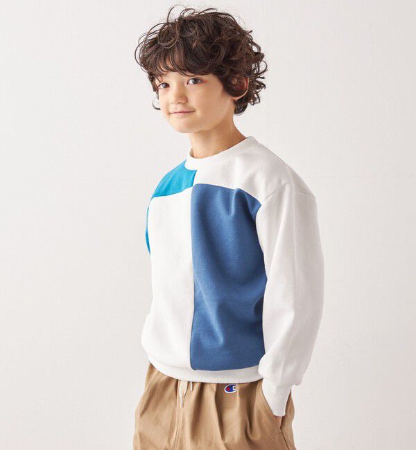 SHIPS any「SHIPS any:〈洗濯機可能〉デザイン ポンチ クルーネック プルオーバー <KIDS>◇」|スウェット・ジャージ|