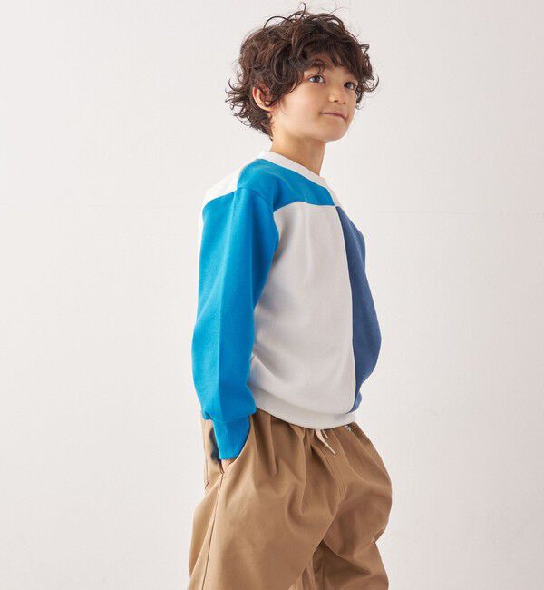 SHIPS any「SHIPS any:〈洗濯機可能〉デザイン ポンチ クルーネック プルオーバー <KIDS>◇」|スウェット・ジャージ|