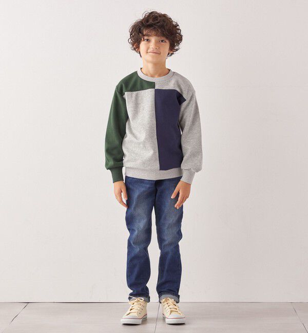 SHIPS any「SHIPS any:〈洗濯機可能〉デザイン ポンチ クルーネック プルオーバー <KIDS>◇」|スウェット・ジャージ|