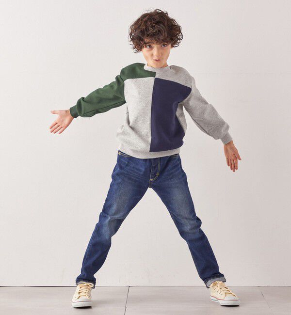 SHIPS any「SHIPS any:〈洗濯機可能〉デザイン ポンチ クルーネック プルオーバー <KIDS>◇」|スウェット・ジャージ|