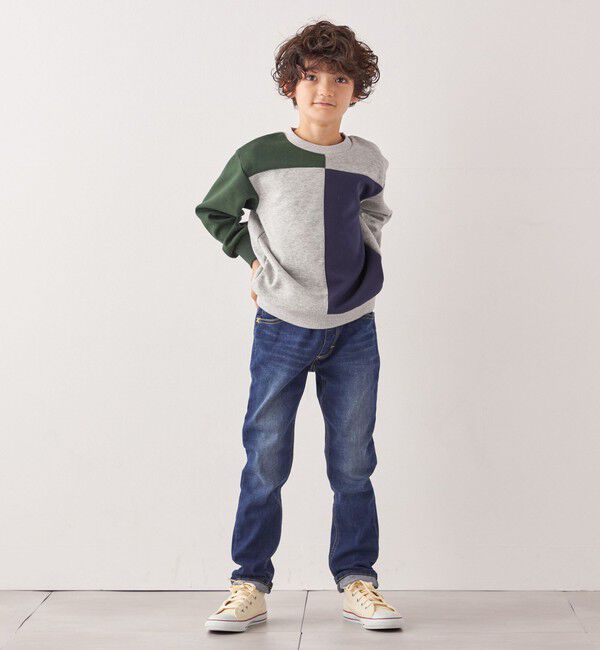 SHIPS any「SHIPS any:〈洗濯機可能〉デザイン ポンチ クルーネック プルオーバー <KIDS>◇」|スウェット・ジャージ|