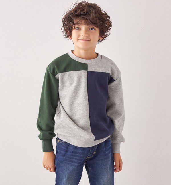 SHIPS any「SHIPS any:〈洗濯機可能〉デザイン ポンチ クルーネック プルオーバー <KIDS>◇」|スウェット・ジャージ|