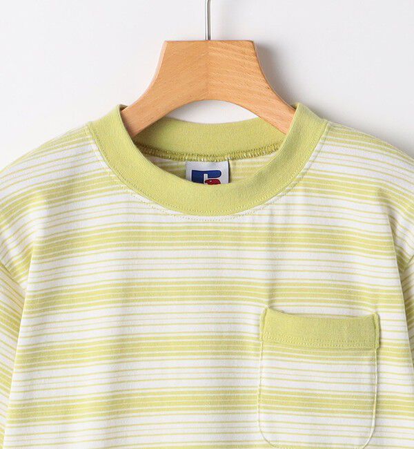 SHIPS KIDS「【SHIPS KIDS別注】RUSSELL ATHLETIC:140～160cm /ボーダーTEE」|Tシャツ・カットソー|