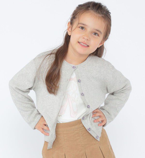 SHIPS KIDS「SHIPS KIDS:100～130cm / リバティ ニット カーディガン」|カーディガン|