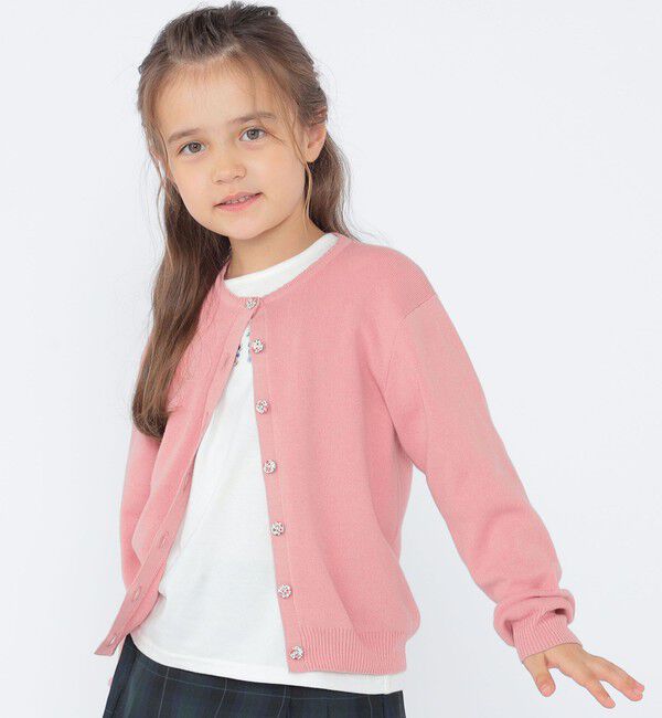 SHIPS KIDS「SHIPS KIDS:100～130cm / リバティ ニット カーディガン」|カーディガン|