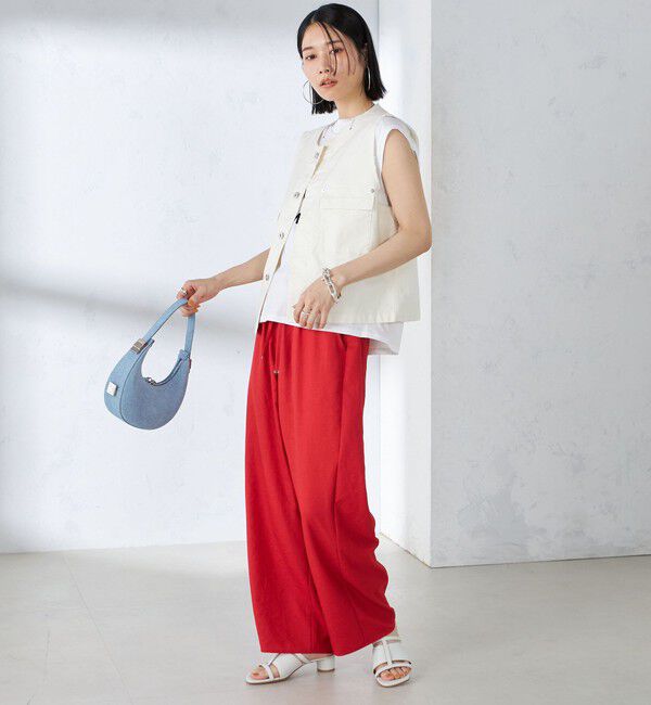 SHIPS for women「〈手洗い可能〉ツイル ドロスト パンツ（34 / 35）」|その他|