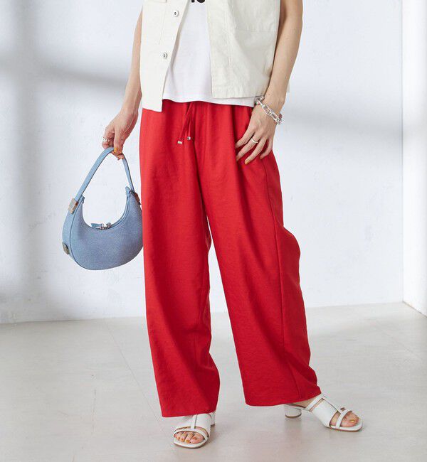 SHIPS for women「〈手洗い可能〉ツイル ドロスト パンツ（34 / 35）」|その他|