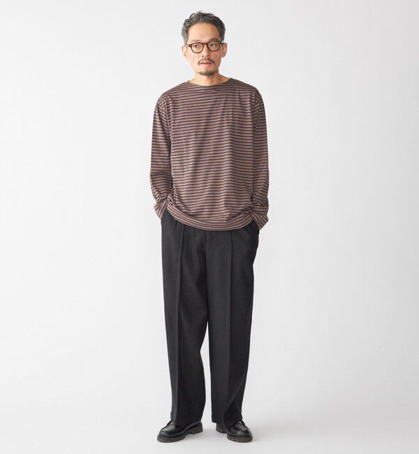 SHIPS「【WEB限定】SHIPS:〈手洗い可能〉ウールブレンド ワイド スラックス」|その他|