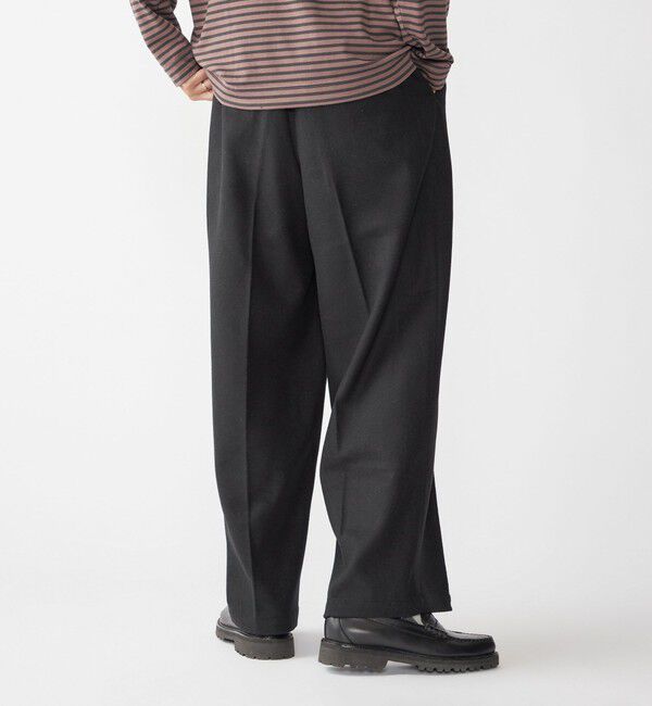 SHIPS「【WEB限定】SHIPS:〈手洗い可能〉ウールブレンド ワイド スラックス」|その他|