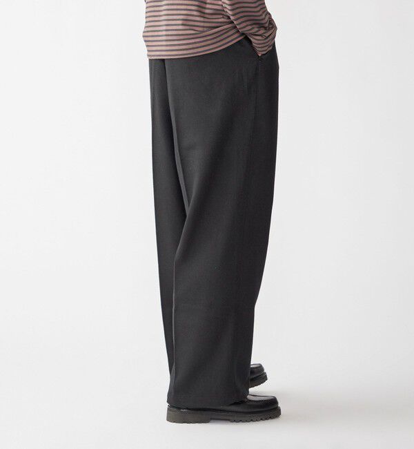 SHIPS「【WEB限定】SHIPS:〈手洗い可能〉ウールブレンド ワイド スラックス」|その他|