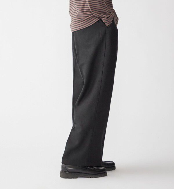 SHIPS「【WEB限定】SHIPS:〈手洗い可能〉ウールブレンド ワイド スラックス」|その他|