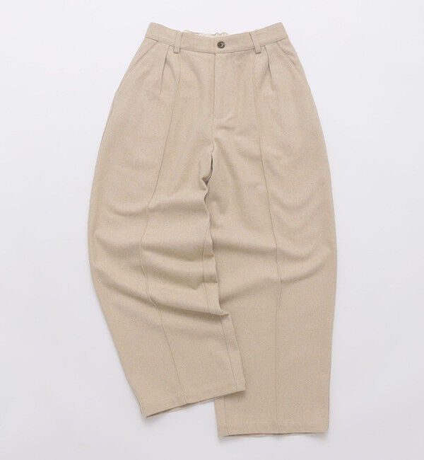 SHIPS「【WEB限定】SHIPS:〈手洗い可能〉ウールブレンド ワイド スラックス」|その他|