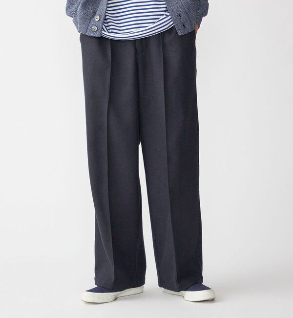 SHIPS「【WEB限定】SHIPS:〈手洗い可能〉ウールブレンド ワイド スラックス」|その他|