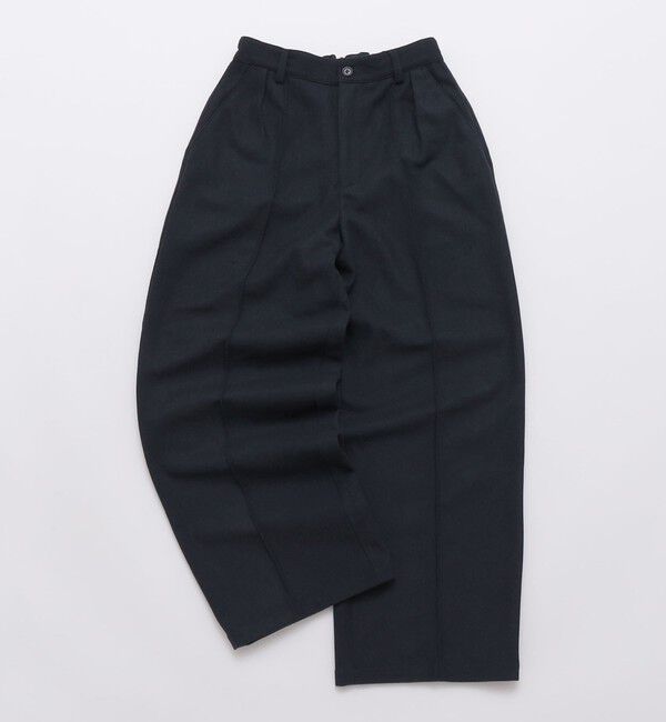 SHIPS「【WEB限定】SHIPS:〈手洗い可能〉ウールブレンド ワイド スラックス」|その他|