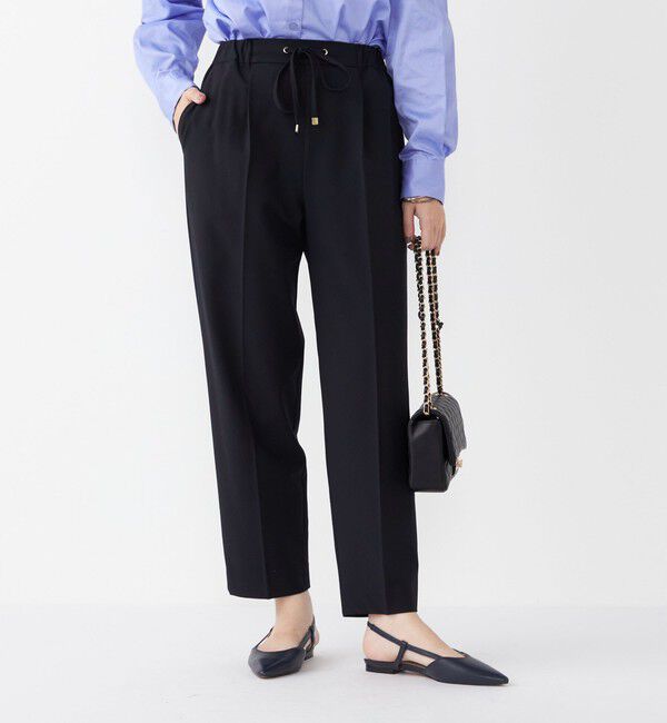 SHIPS Colors 「SHIPS Colors:〈手洗い可能〉TR/PU センタープレスイージー テーパード パンツ」|その他|ネイビー