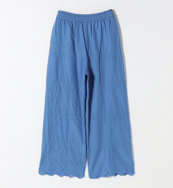 SHIPS any「bon_meur:〈洗濯機可能〉ロゴ エンブロイダリー パッチワーク ワイド パンツ」|その他|