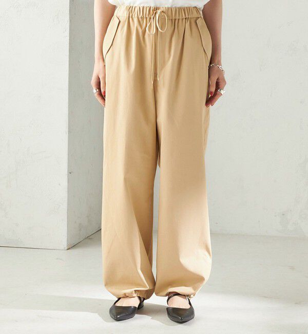 SHIPS for women「〈手洗い可 / 撥水加工〉サイド ポケット 裾 ドロスト パンツ」|その他|