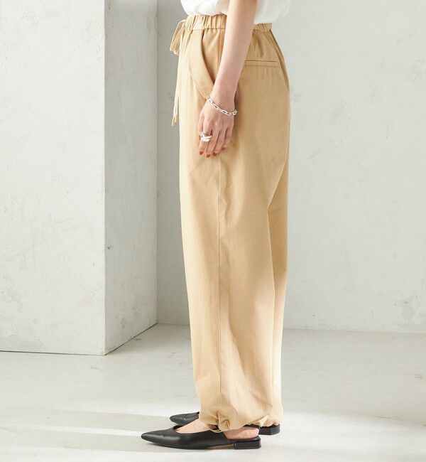 SHIPS for women「〈手洗い可 / 撥水加工〉サイド ポケット 裾 ドロスト パンツ」|その他|
