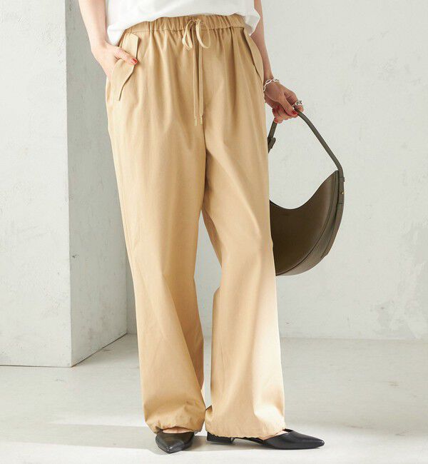 SHIPS for women「〈手洗い可 / 撥水加工〉サイド ポケット 裾 ドロスト パンツ」|その他|