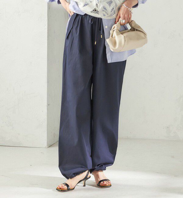 SHIPS for women「〈手洗い可 / 撥水加工〉サイド ポケット 裾 ドロスト パンツ」|その他|