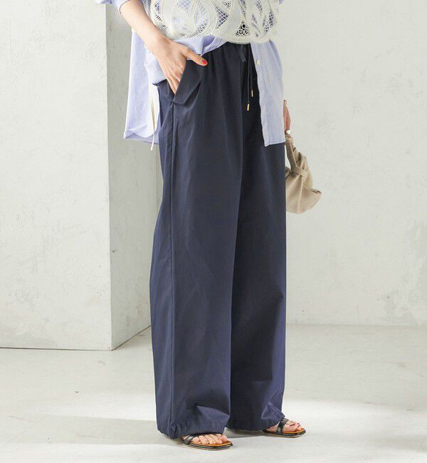 SHIPS for women「〈手洗い可 / 撥水加工〉サイド ポケット 裾 ドロスト パンツ」|その他|