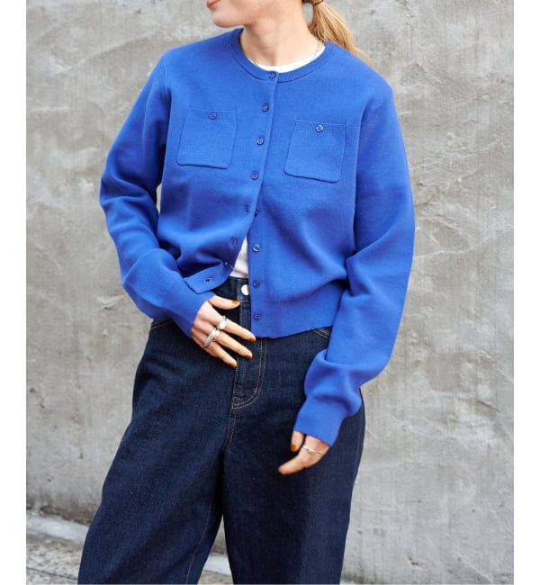 OUTDOOR PRODUCTS Usual Things「コットンスムースポケットコンパクトカーディガン」|カーディガン|