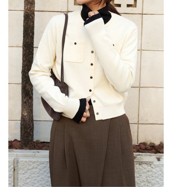 OUTDOOR PRODUCTS Usual Things「コットンスムースポケットコンパクトカーディガン」|カーディガン|