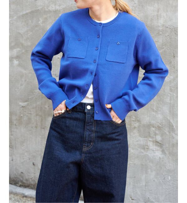 OUTDOOR PRODUCTS Usual Things「コットンスムースポケットコンパクトカーディガン」|カーディガン|