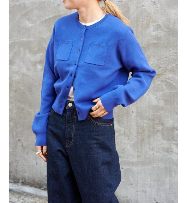 OUTDOOR PRODUCTS Usual Things「コットンスムースポケットコンパクトカーディガン」|カーディガン|