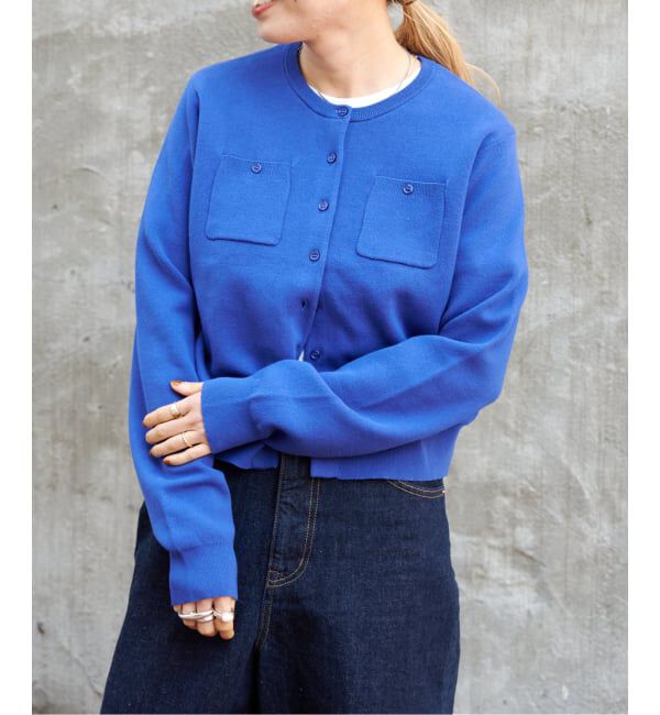 OUTDOOR PRODUCTS Usual Things「コットンスムースポケットコンパクトカーディガン」|カーディガン|