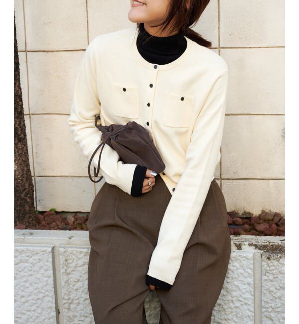 OUTDOOR PRODUCTS Usual Things「コットンスムースポケットコンパクトカーディガン」|カーディガン|