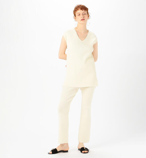 Ballsey「コットンストレッチリブ セミフレアパンツ」|その他|