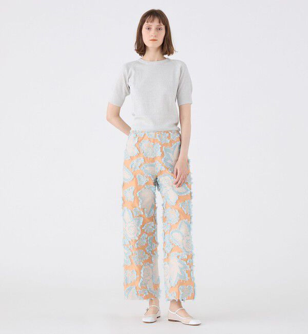 SOULEIADO「カットジャカード ストレートパンツ」|その他|