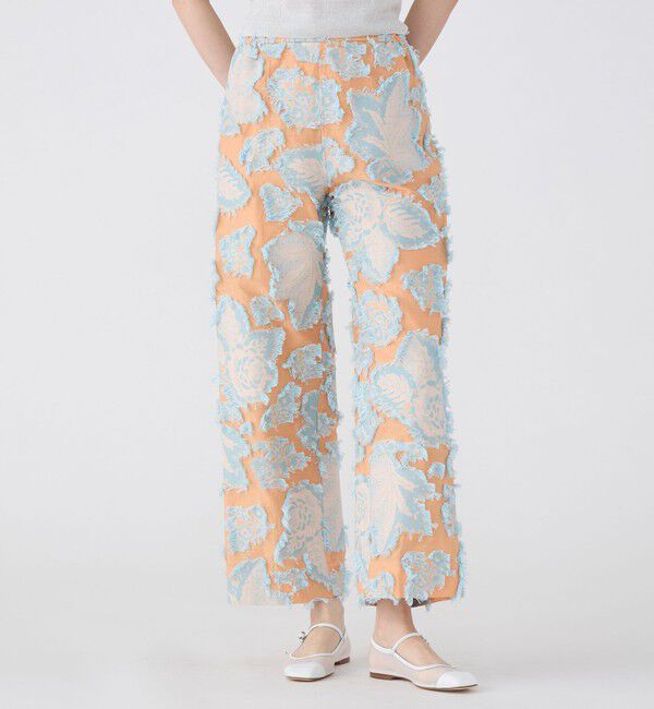 SOULEIADO「カットジャカード ストレートパンツ」|その他|