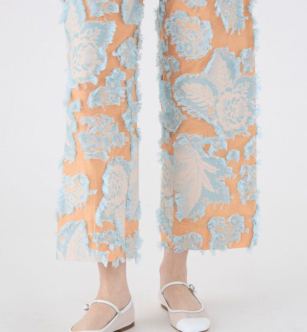 SOULEIADO「カットジャカード ストレートパンツ」|その他|