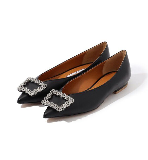 TOMORROWLAND GOODS「PIPPICHIC ANNA V JEWERLY 13 フラットシューズ」|ローファー|19 ブラック