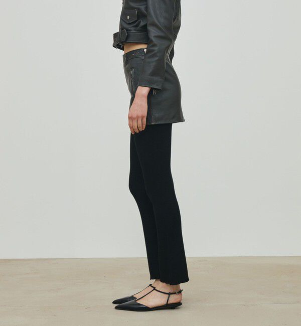 DES PRES「ヴィンテージレザー ローライズミニスカート」|スカート|