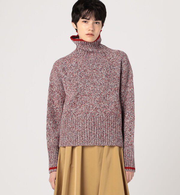 MACPHEE「ファインラムズウール タートルネックプルオーバー」|ニット・セーター|