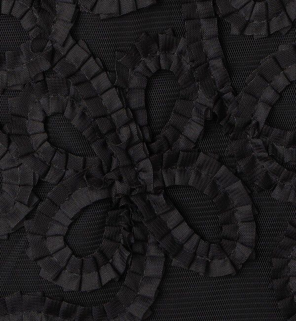 Ballsey「ロゼットチュールエンブロイダリー タイトスカート」|タイト|