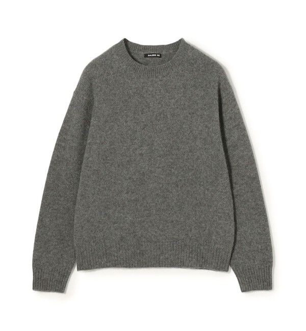 GALERIE VIE「ベビーアルパカ クルーネックプルオーバー」|ニット・セーター|15 グレー